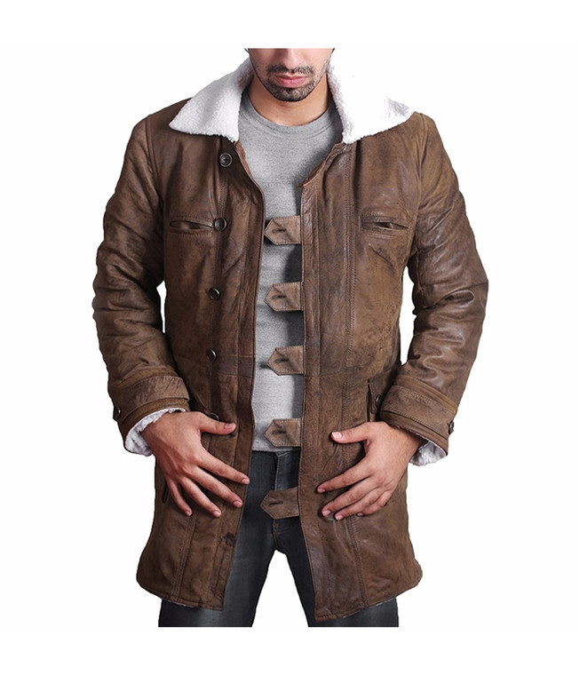 Bane Coat Original Distressed Brown Trench Coat From The Movie The Dark ...