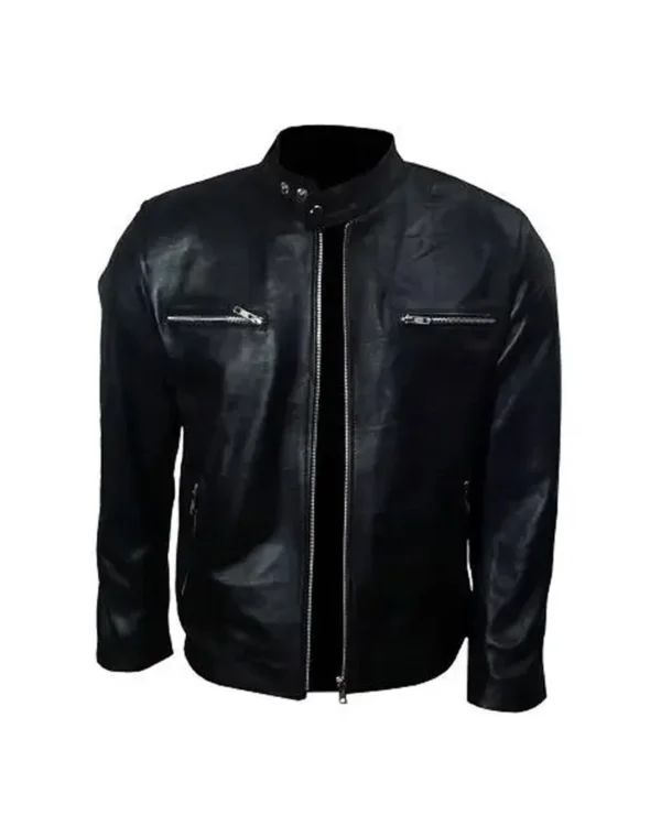 Damon Salvatore Vampire Diaries Leather Jacket