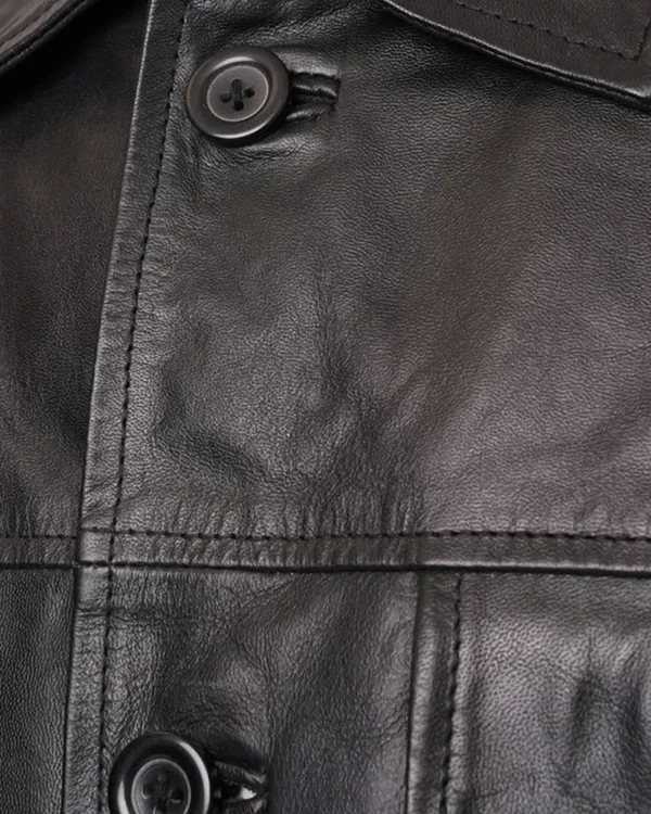 Elvis Presley Rockstar Black Leather Biker Jacket