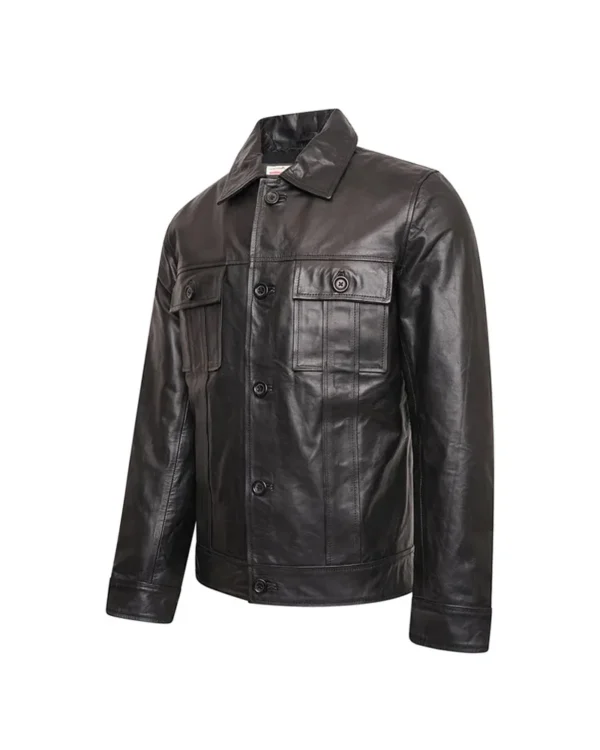 Elvis Presley Rockstar Black Leather Jacket