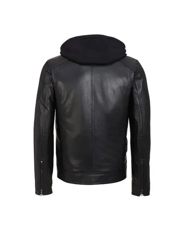 Ghost Rider 2024 Black Leather Cafe Racer Jacket