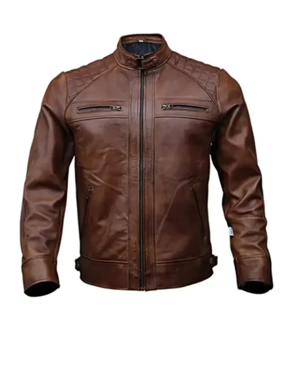 Men’s Leather Biker Jacket