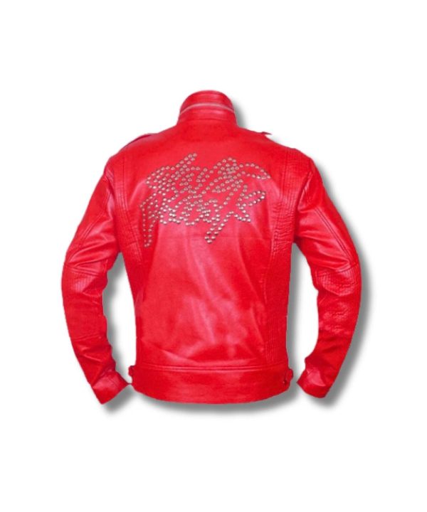 Daft Punk Electroma Red Leather Jacket Mens