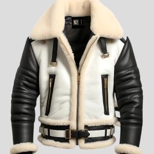 Mens Aviator B3 Bomber Leather Jacket