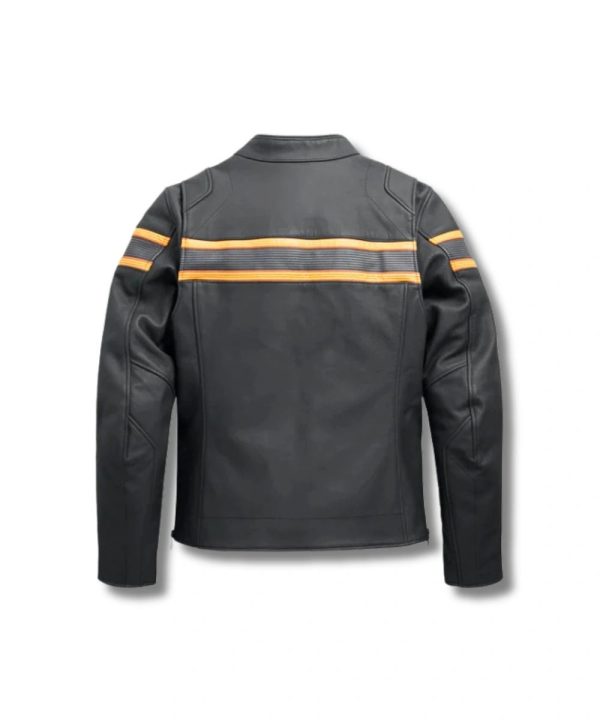 Mens Sidari Leather Harley Davidson Jacket Black