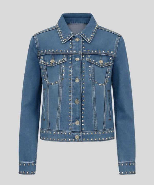 Mens Studded Denim Jacket