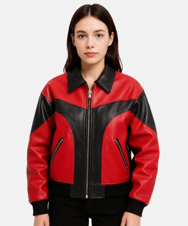 SpringAutumnBikerBomberLeatherJacket