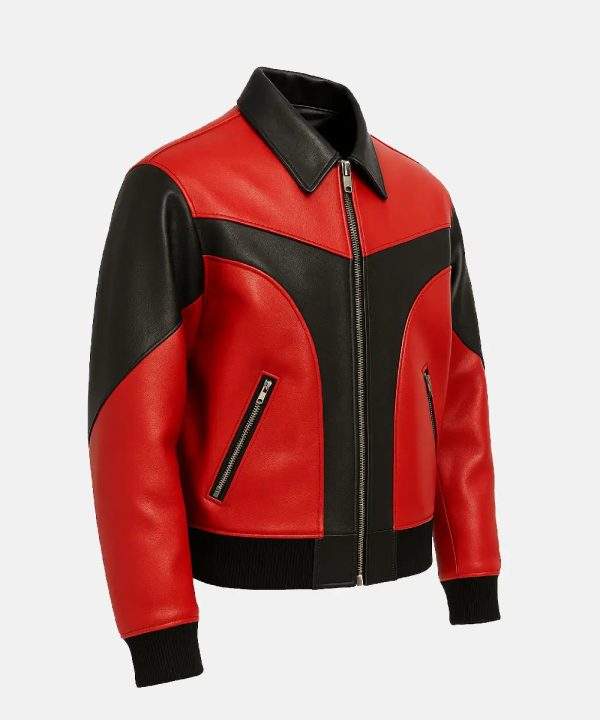 SpringAutumnLapelZipperMotorcycleLeatherJacket