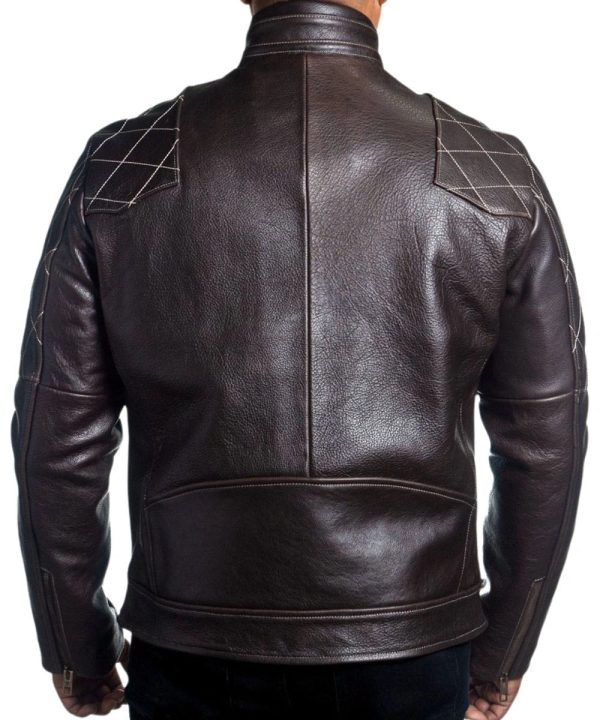 The Iconic Biker Black Cafe Racer Leather Jacket