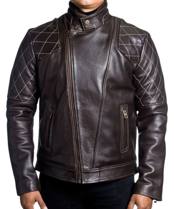 The Iconic Biker Cafe Racer Black Leather Jacket