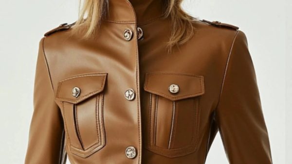 Rosie Brown Leather Jacket – Timeless and Elegant for Women - Image 4