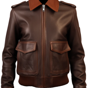 Women’s Aviator Leather Bomber Jacket