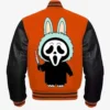 Halloween Labubu Ghostface Varsity Jacket