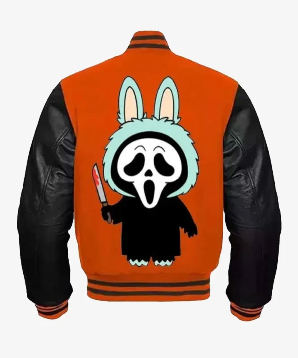 Halloween Labubu Ghostface Varsity Jacket