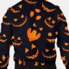 Halloween Pattern Pumpkin Bomber Jacket