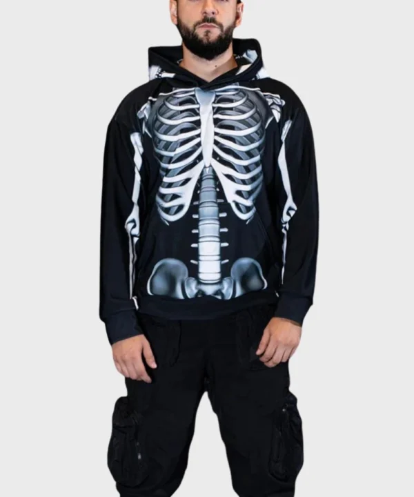 Halloween Skeleton Rattling Bones Hoodie