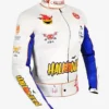 Halloween White Pumpkin Printed Racer Jacket