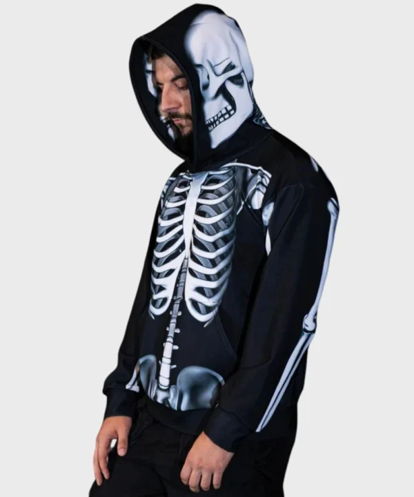 Happy Halloween Skeleton Rattling Bones Hoodie
