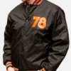 Mens Nylon Bomber Halloween 78 Jacket Black