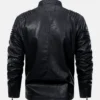 Kingdom Black Motorcycle Leather Jacket