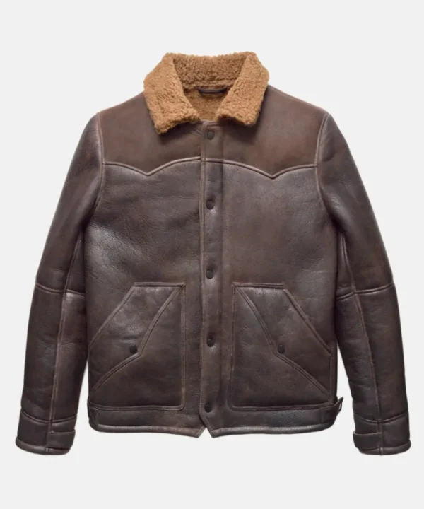 Mens Jack Shearling Leather Jacket