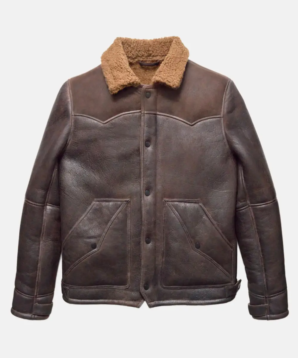 Mens Jack Shearling Leather Jacket