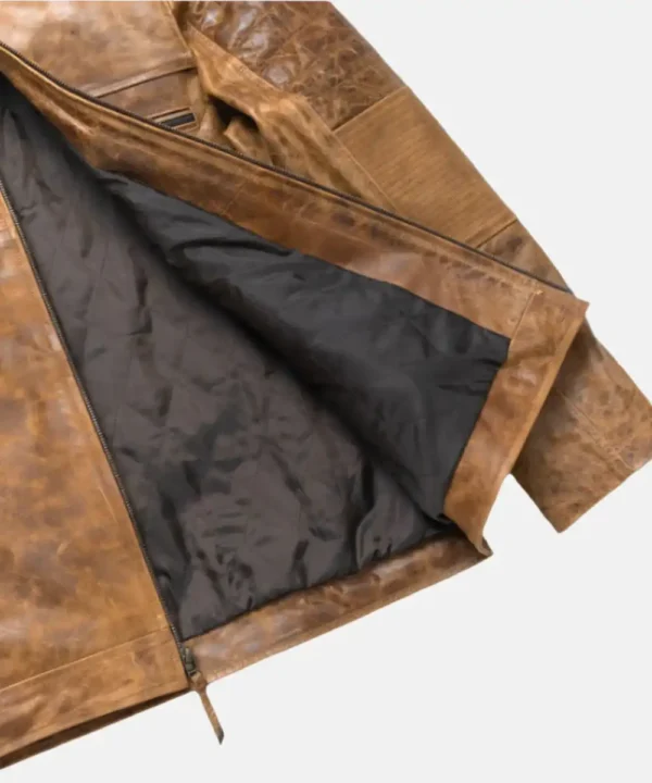 buffalojackson Distressed leather Biker Jacket