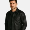 Black Waxed Canvas Field Cotton Jacket