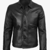 Bradley Real Leather Jacket Black For Men