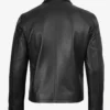 Bradley Real Leather Jacket Black For Mens