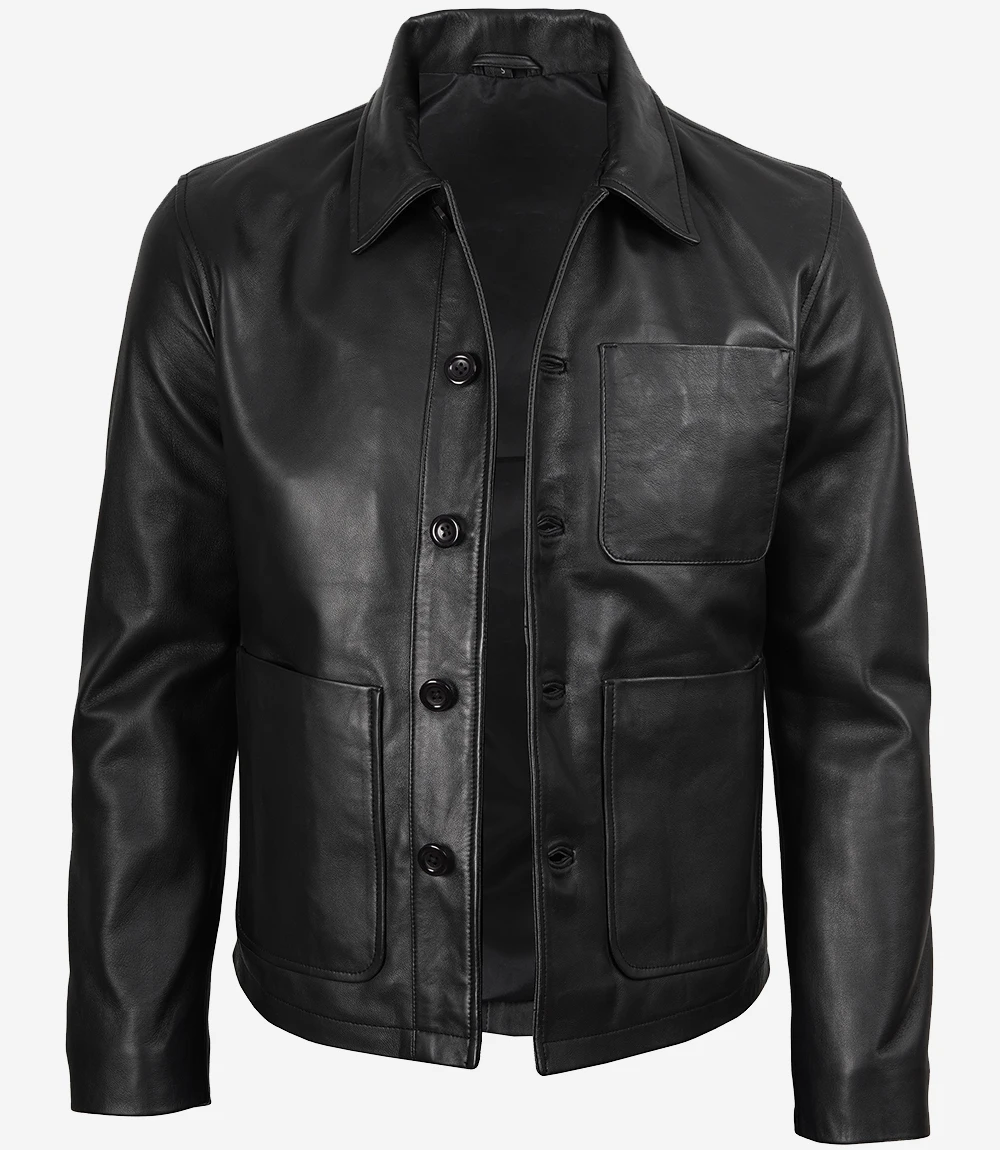 Bradley Real Leather Jacket Black