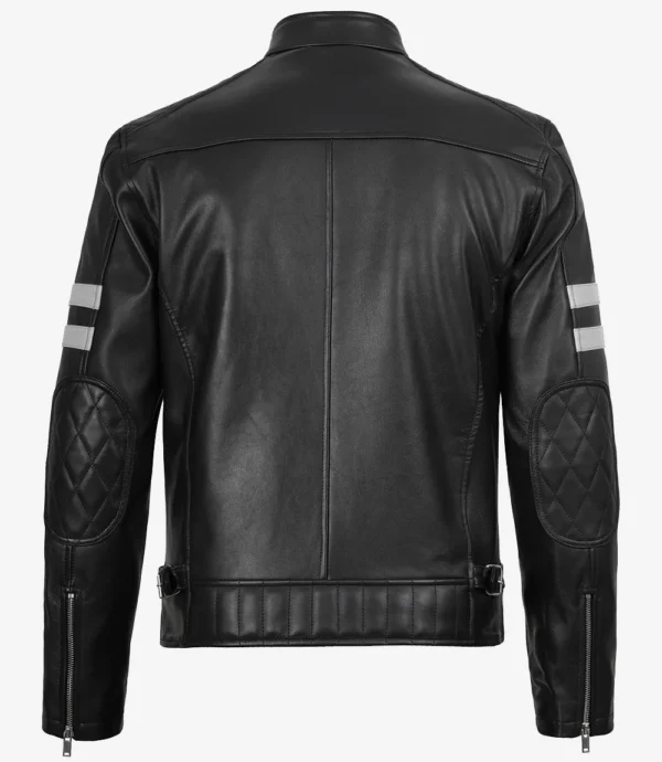 Cafe-Racer-Leather-White-Stripes-Jacket-Black