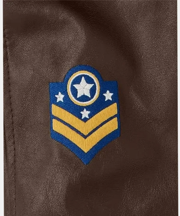 Gymboree aviator Brown Leather Jacket