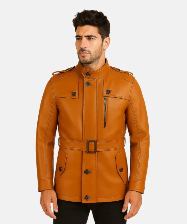 Ignatius Tan Leather JaCoatcket