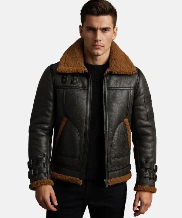 Men RAF B3 Sheepskin Shearling Jacket