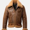 Men’s B3 Bomber Shearling Brown Leather Jacket