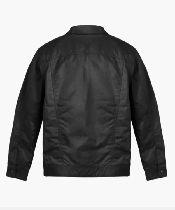 Mens Black Waxed Canvas Field Jacket