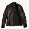 Mens Roadster Biker Leather Jacket