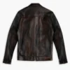Men's Roadster Black Coffee Biker Leather Jacket