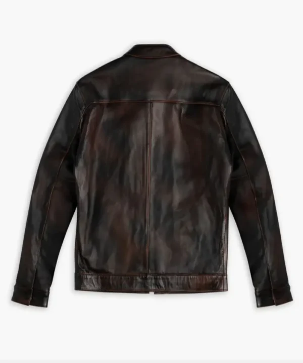 Men's Roadster Black Coffee Biker Leather Jacket