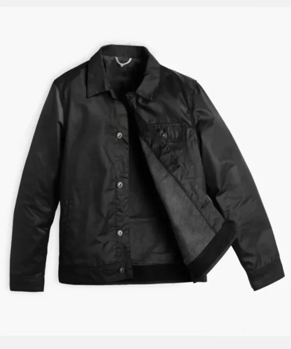 Mens Waxed Canvas Field Black Jacket