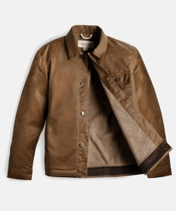 Waxed Canvas Field Brown Cotton Jacket
