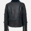 Womens Sheepskin Black Leather Jacket