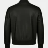Classic Black Stylish Leather Bomber Jacket For Men