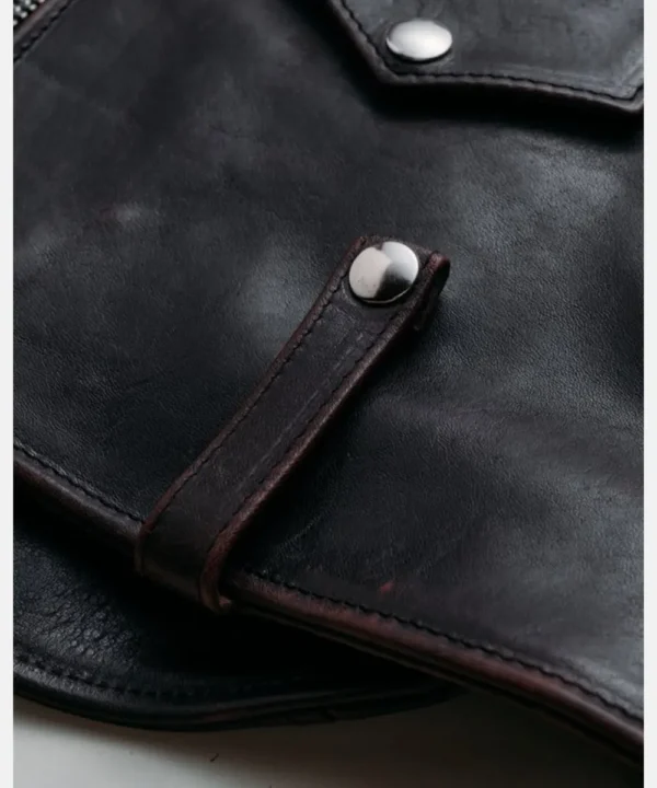 Horween CHiPs Style Horsehide Perfecto  Brown Chocolate Biker Jacket