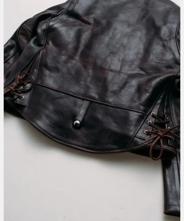 Horween CHiPs Style Horsehide Perfecto  Brown Chocolate Leather Jacket