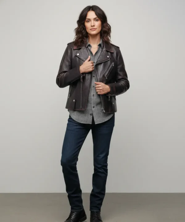 Horween CHiPs Style Horsehide Perfecto Jacket Women