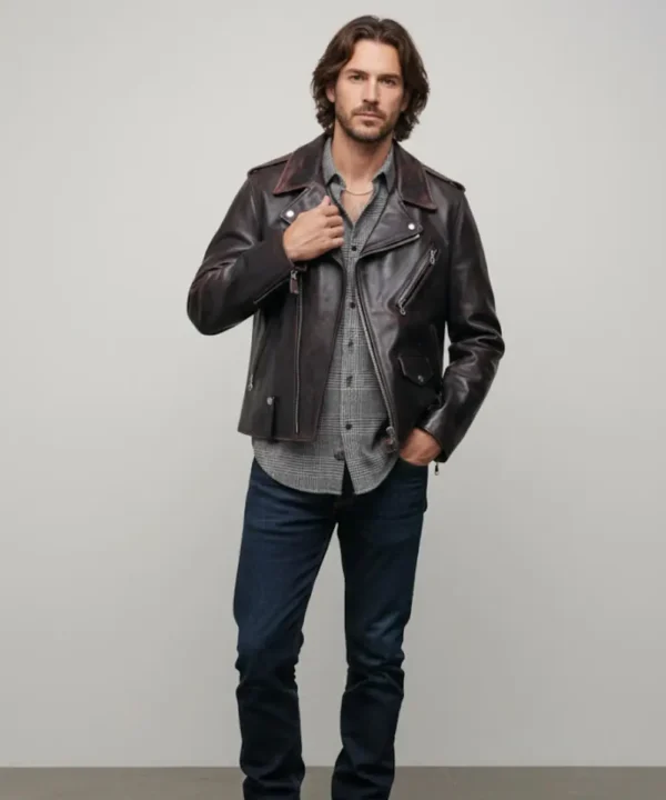 Horween CHiPs Style Horsehide Perfecto Morcycle Leather Jacket