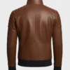 Men's Classic Motorcycle Brown Biker Leather Jacket