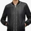 Women's Black Studded Leather Jacket